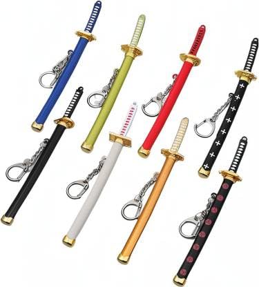 Anime Metal KATANA Keychain with cover - Multicolor keychain