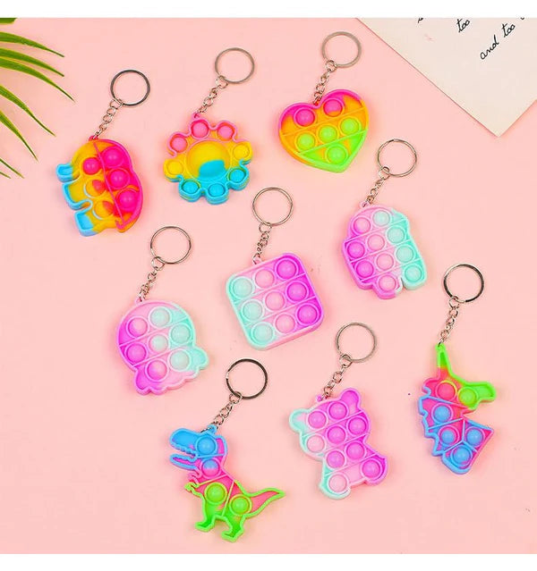 Popit Key Chain| Big size| Random designs n color