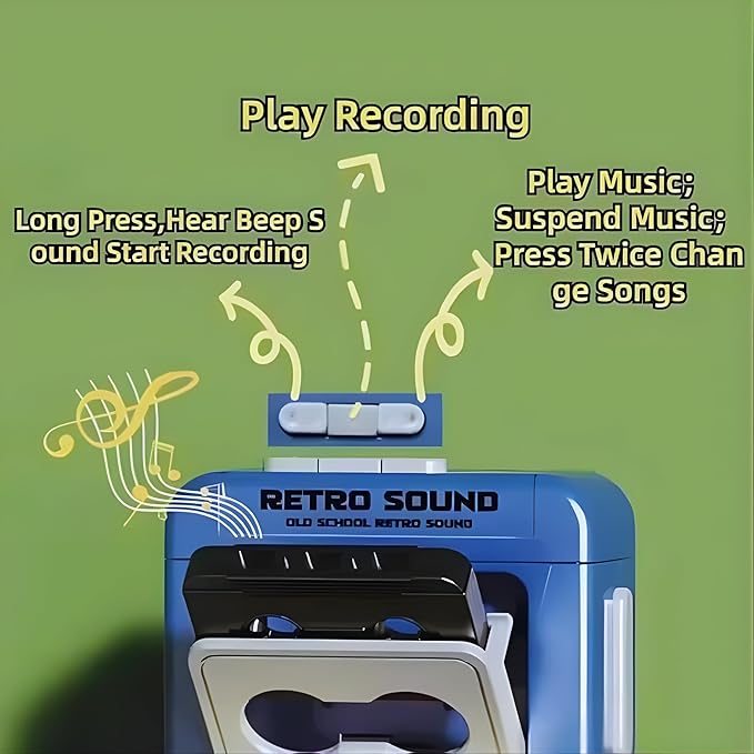 Retro Sound Voice Recorder Keychain