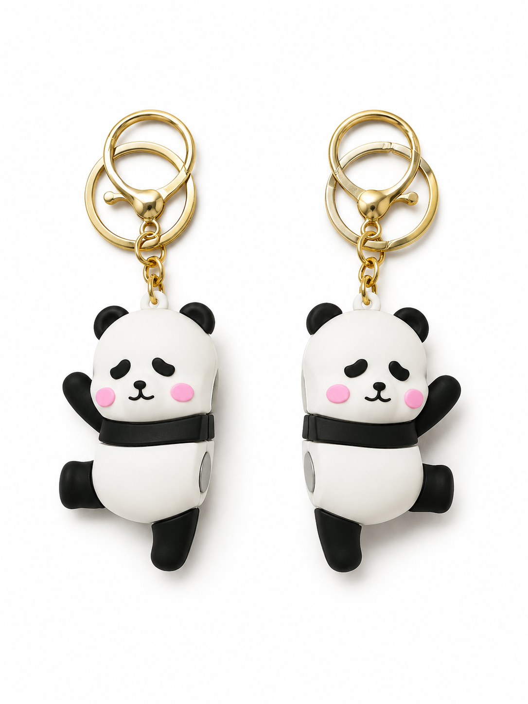 Magnetic Panda Couple/Twin Keychain | Bag charm n Keychain | Big size | Heavy Quality