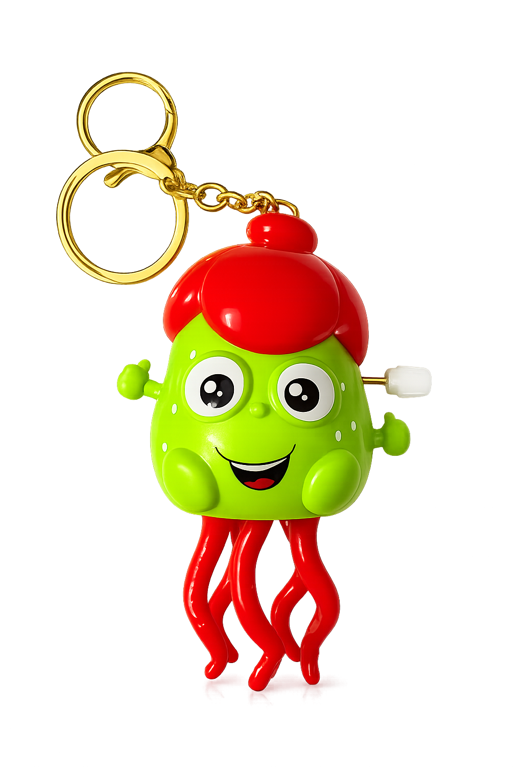 Dancing Jellyfish Keychain & Bag Charm | Cute Wind Up Toy for Kids | Colorful Backpack Pendant