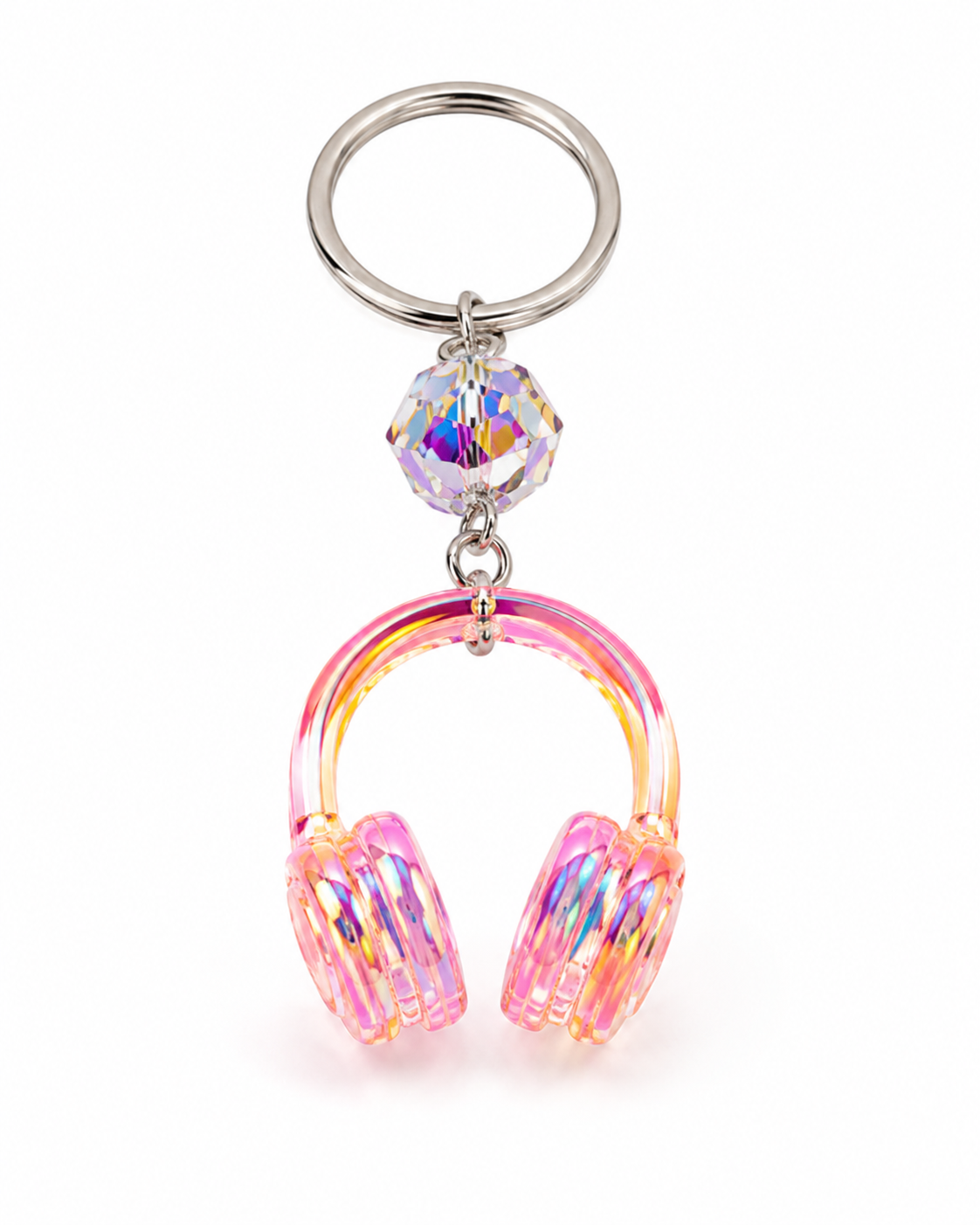 Headphone crystal Keychain bag charm - Girls favorite | mix colors.