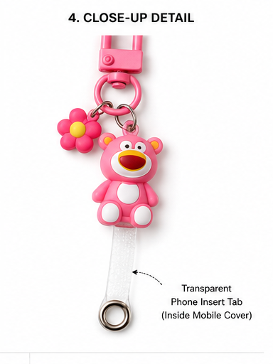 Mobile charm & Zip charm | Mix designs and colors | Single pc packing with Phone charm Strap