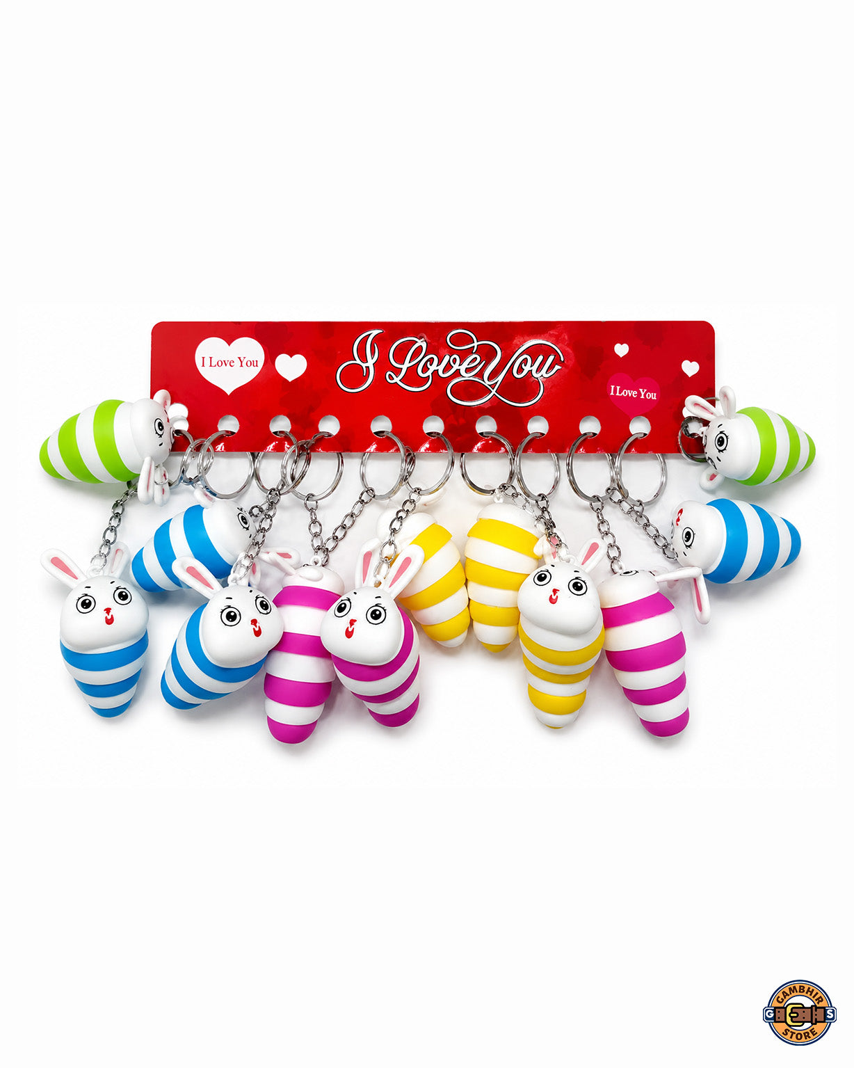 Caterpillar Keychain 3D Slug Keychain
