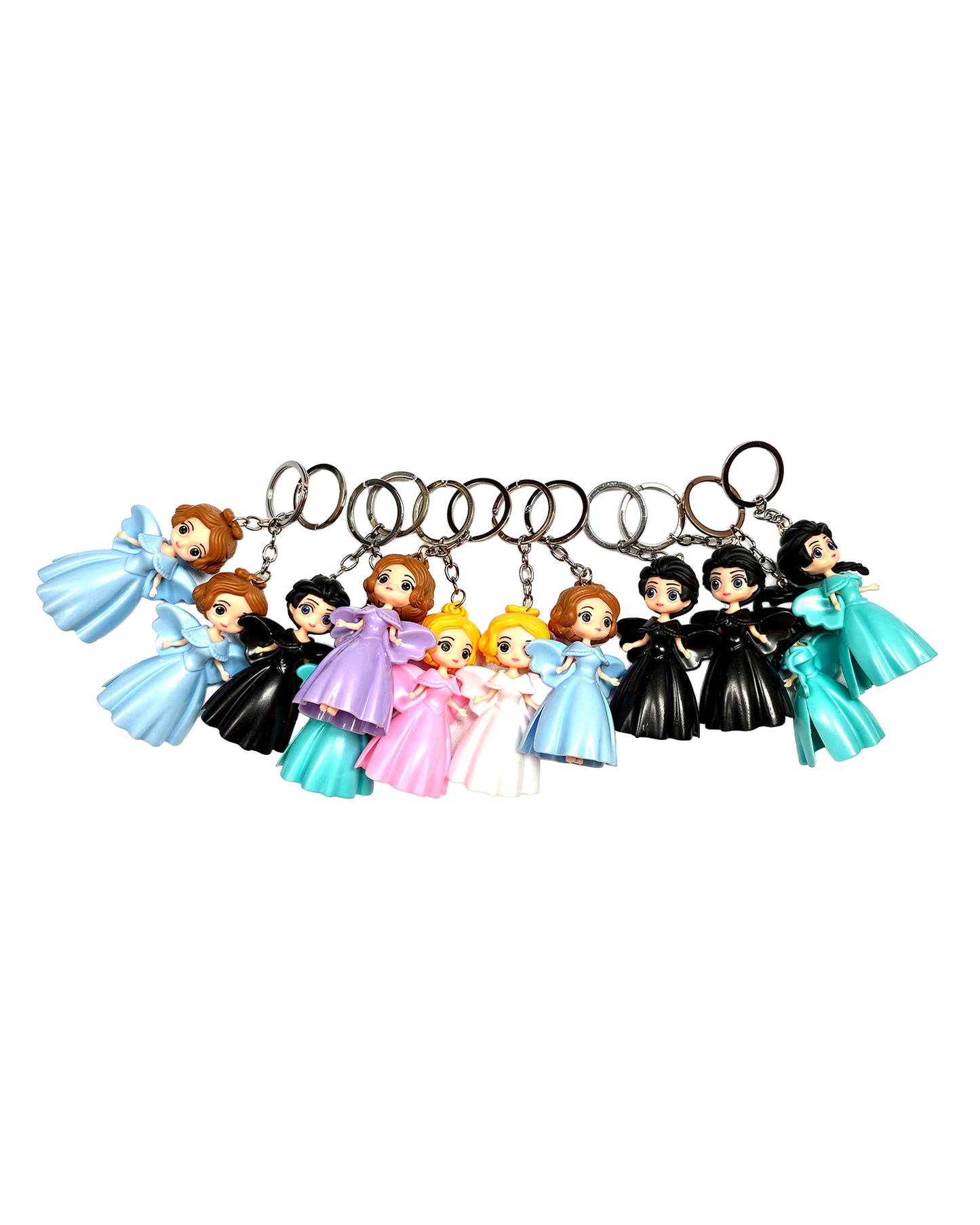 Princess Barbie Doll Keychain – 3D Cartoon Keyring