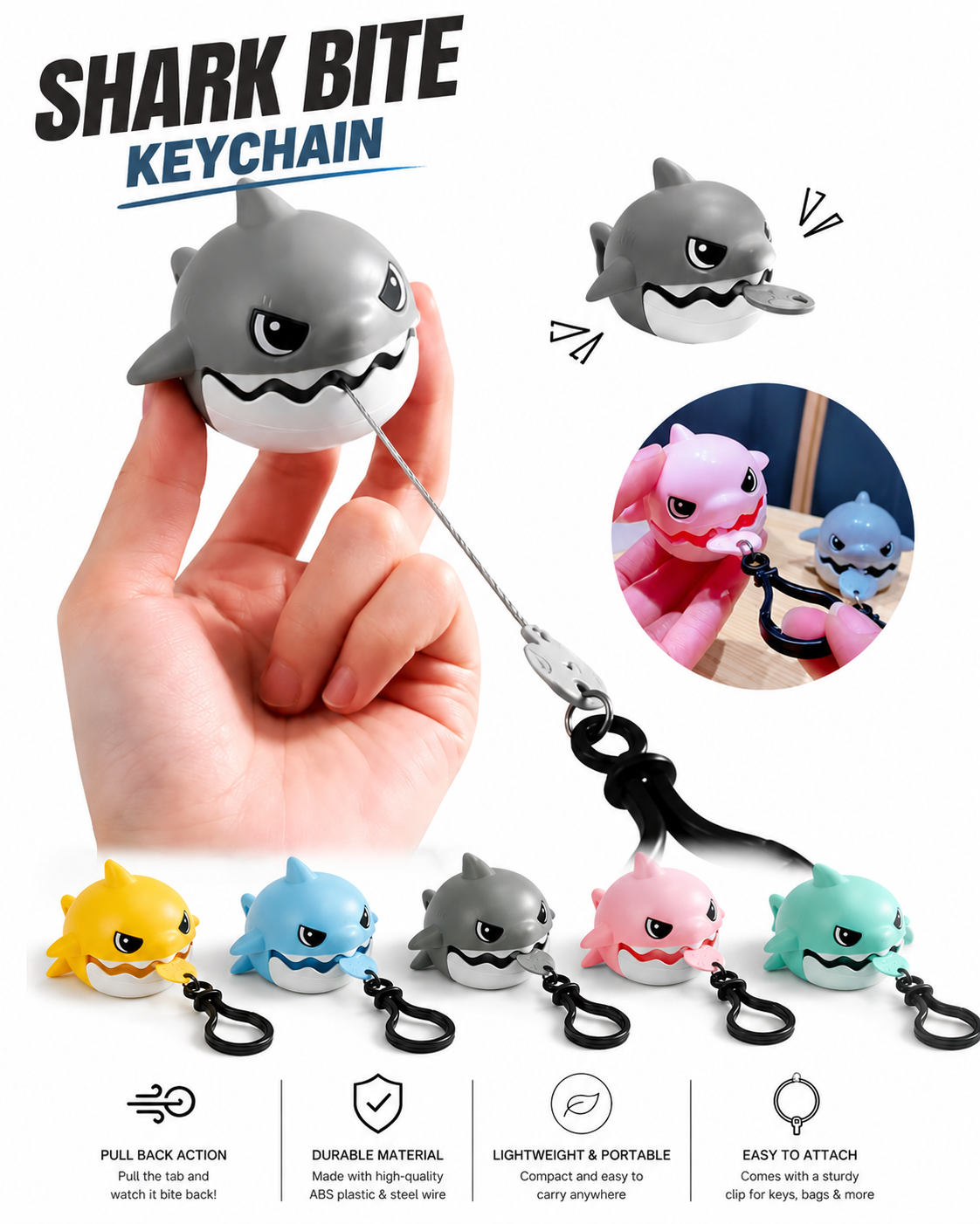 Shark bite keychain | Trending item 2026 | Mix colors