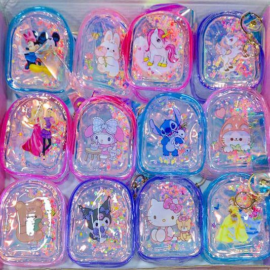 Water pouch keychain | Mix designs | Random colors