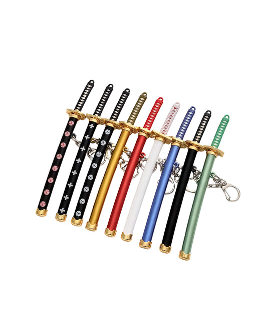 Anime Metal KATANA Keychain with cover - Multicolor keychain