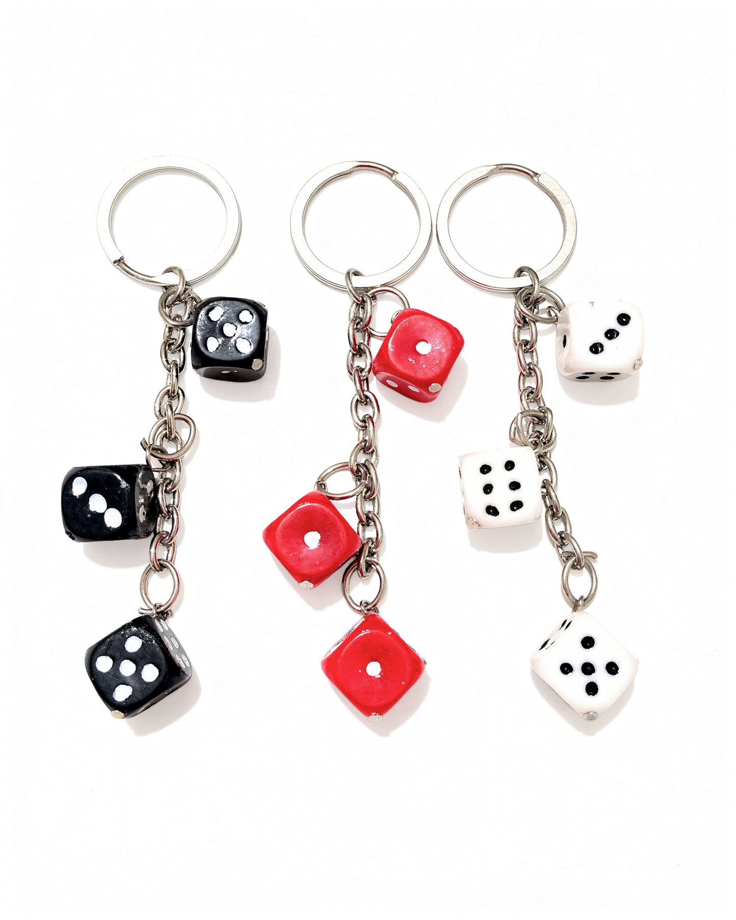 Dice Keychain, Multicolour, Ludo Dice Key Ring