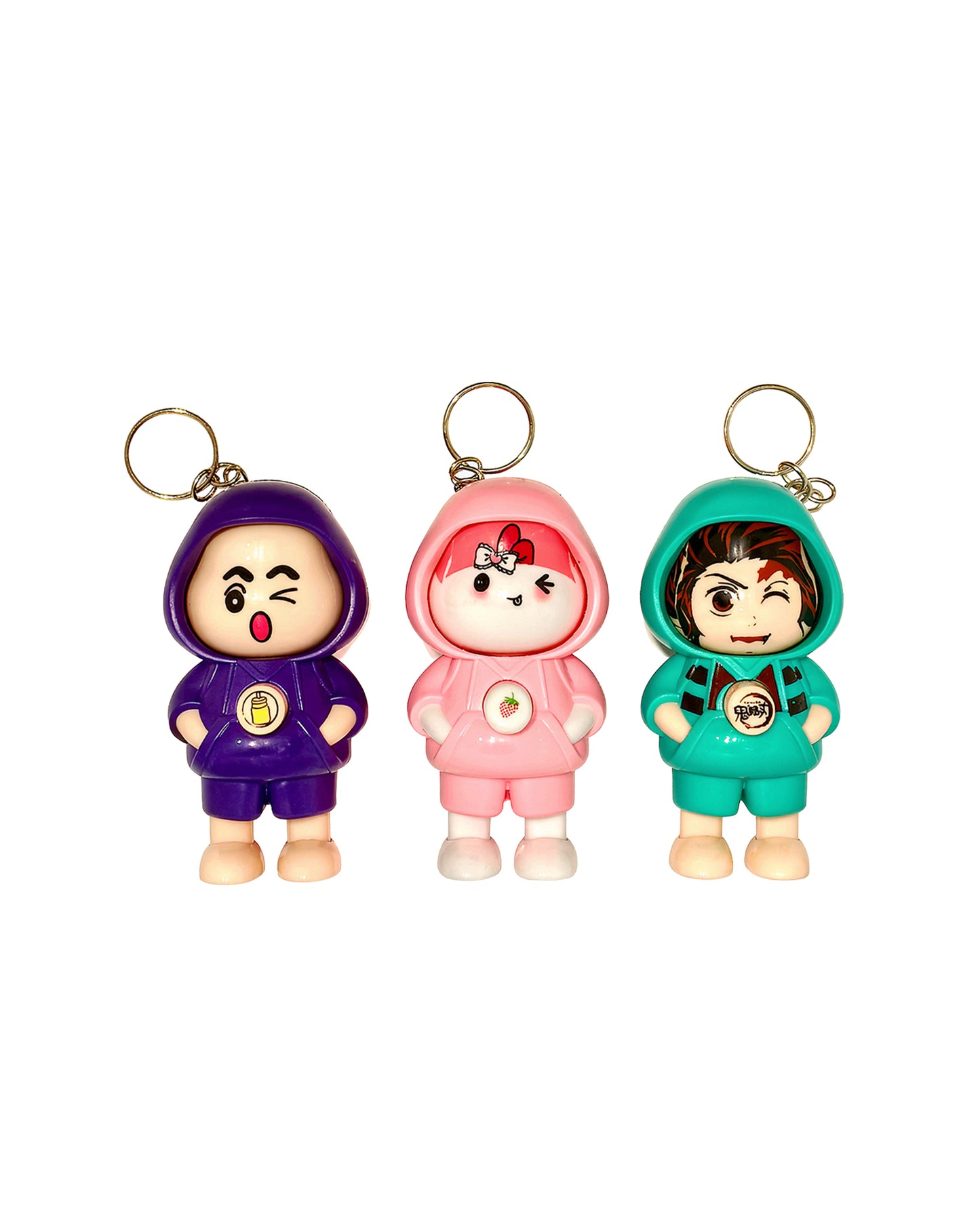 BIG Face Changing Cartoon Character Keychain (Mix Characters Pack)