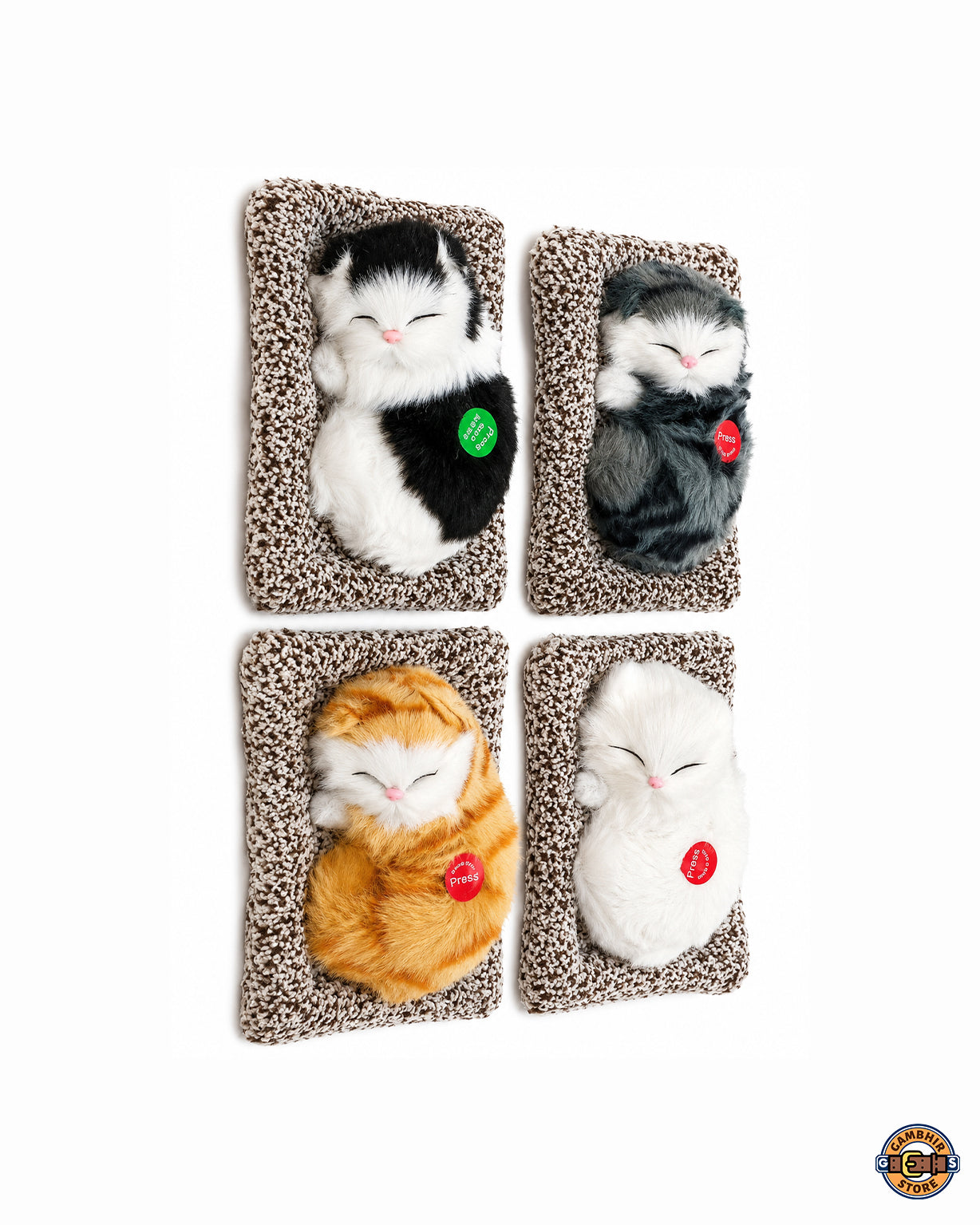 Cute Sleeping Cat on Carpet , Meow Sound ( Pack of 1 pcs )