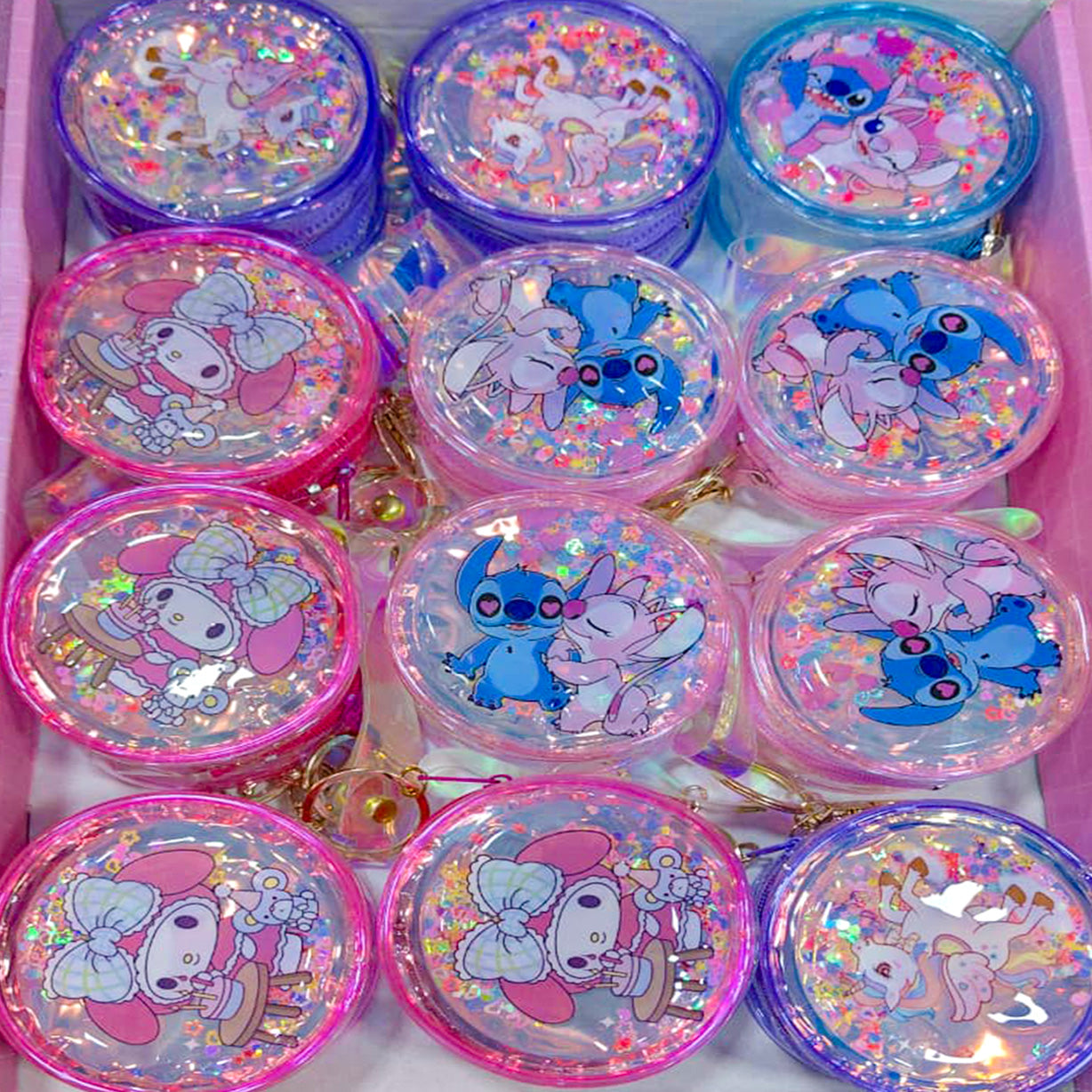Water pouch keychain | Mix designs | Random colors