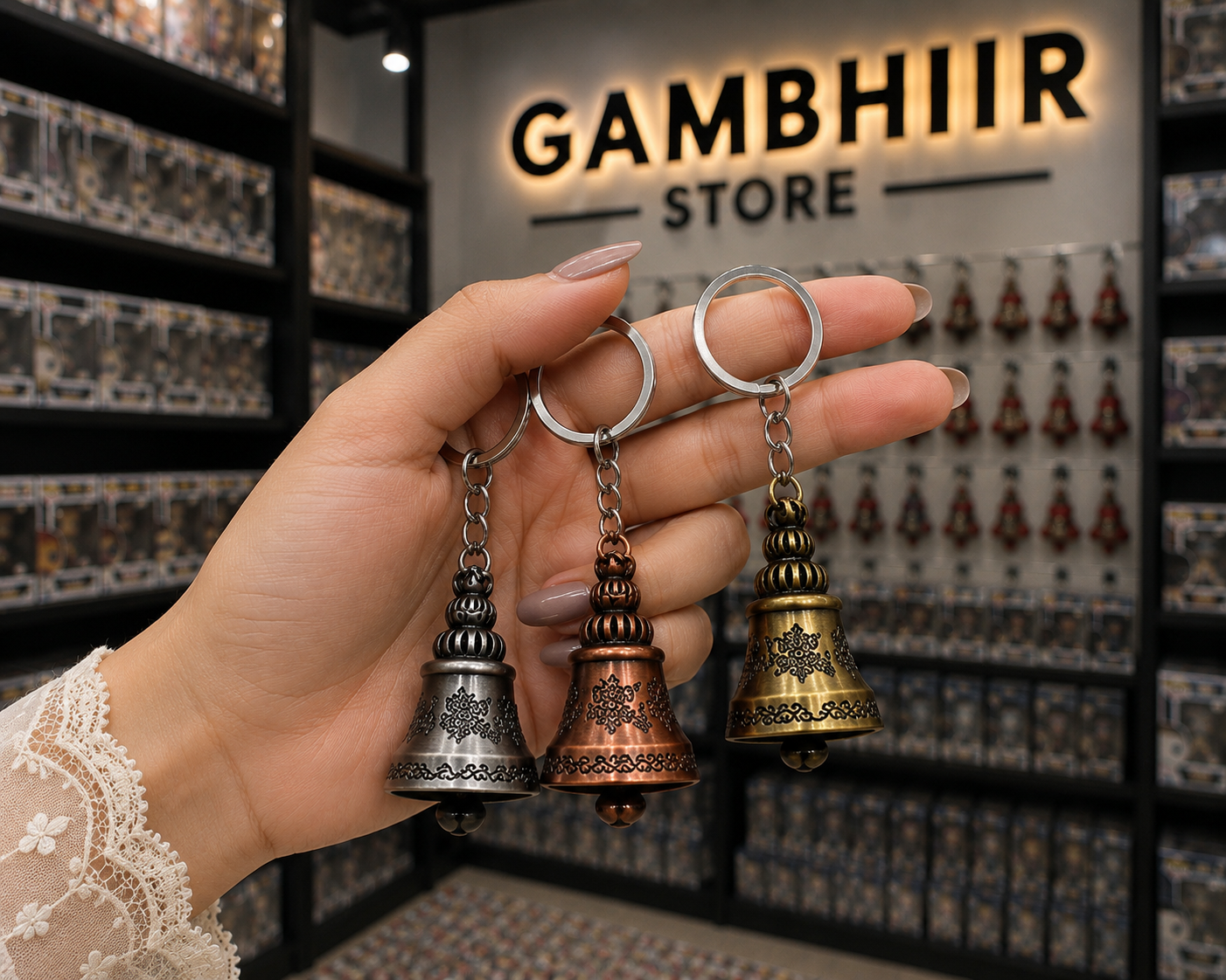 Guardian Bell | Big size 3 colors Mix | Heavy soothing Voice | Gift for bikers
