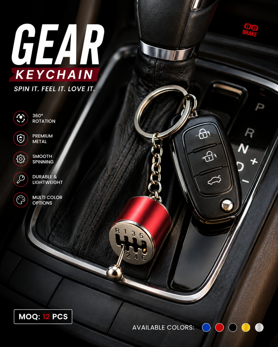 Gear keychain| mix colors | Single pc packing | Cars enthusiasts first choice
