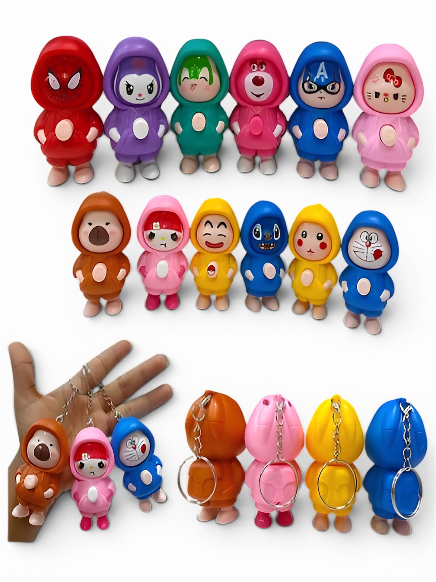 Small Face Changer Keychain | Rotating Face toy - Kids favorite | Mix Characters face Designs