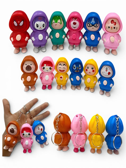Small Face Changer Keychain | Rotating Face toy - Kids favorite | Mix Characters face Designs