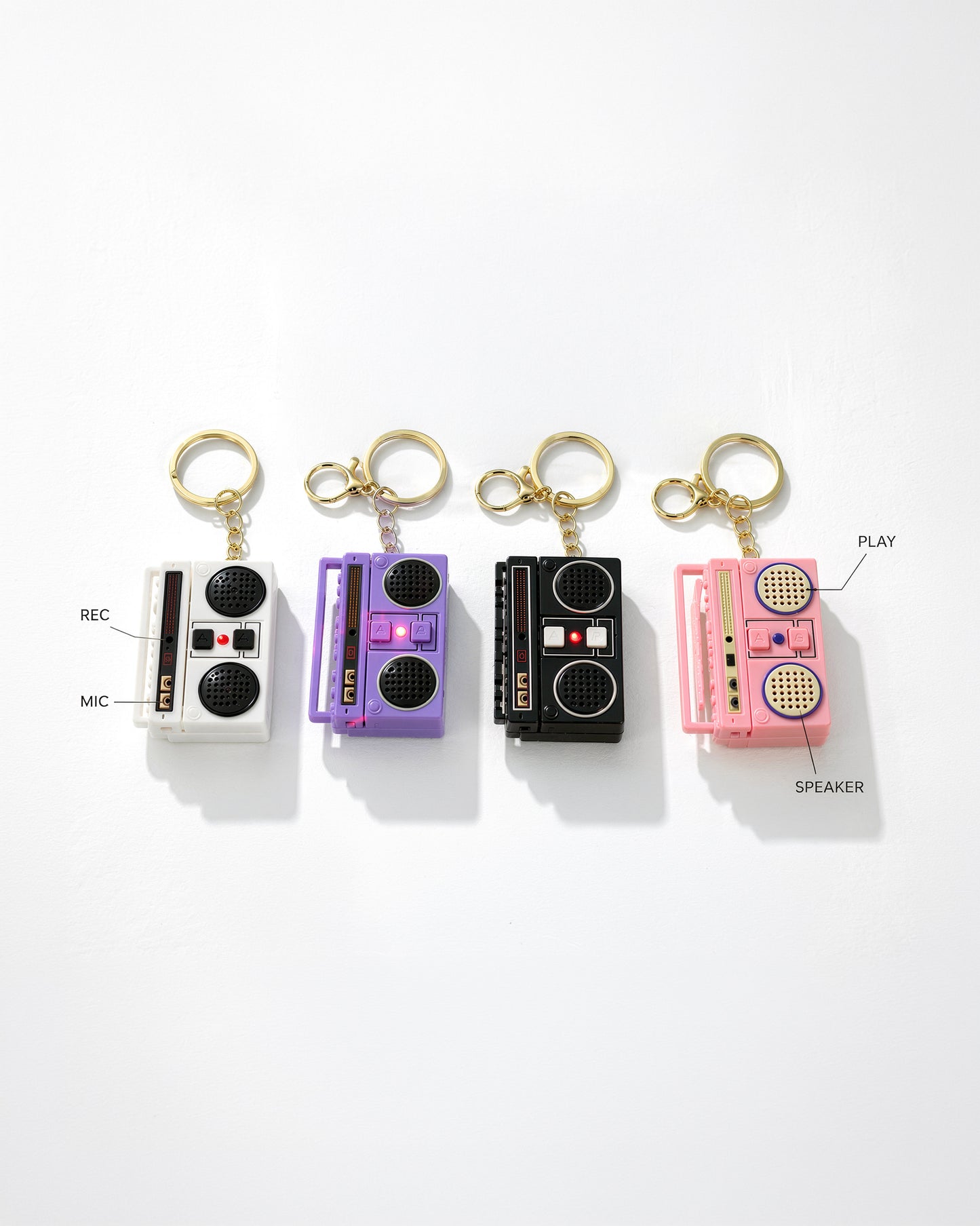 Voice Recording Keychain | Playback Option |Mix colors | Silver Chain