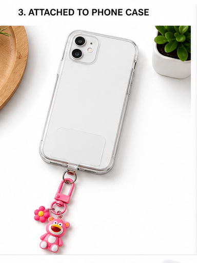 Mobile charm & Zip charm | Mix designs and colors | Single pc packing with Phone charm Strap