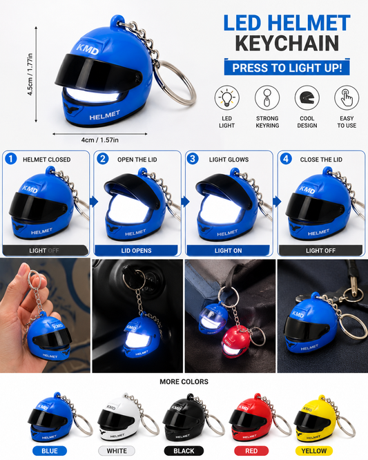 Light Helmet keychain - Trending keychain in boys | mix colors