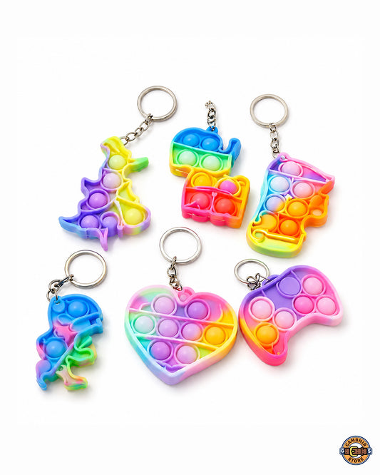 Popit Key Chain| Big size| Random designs n color