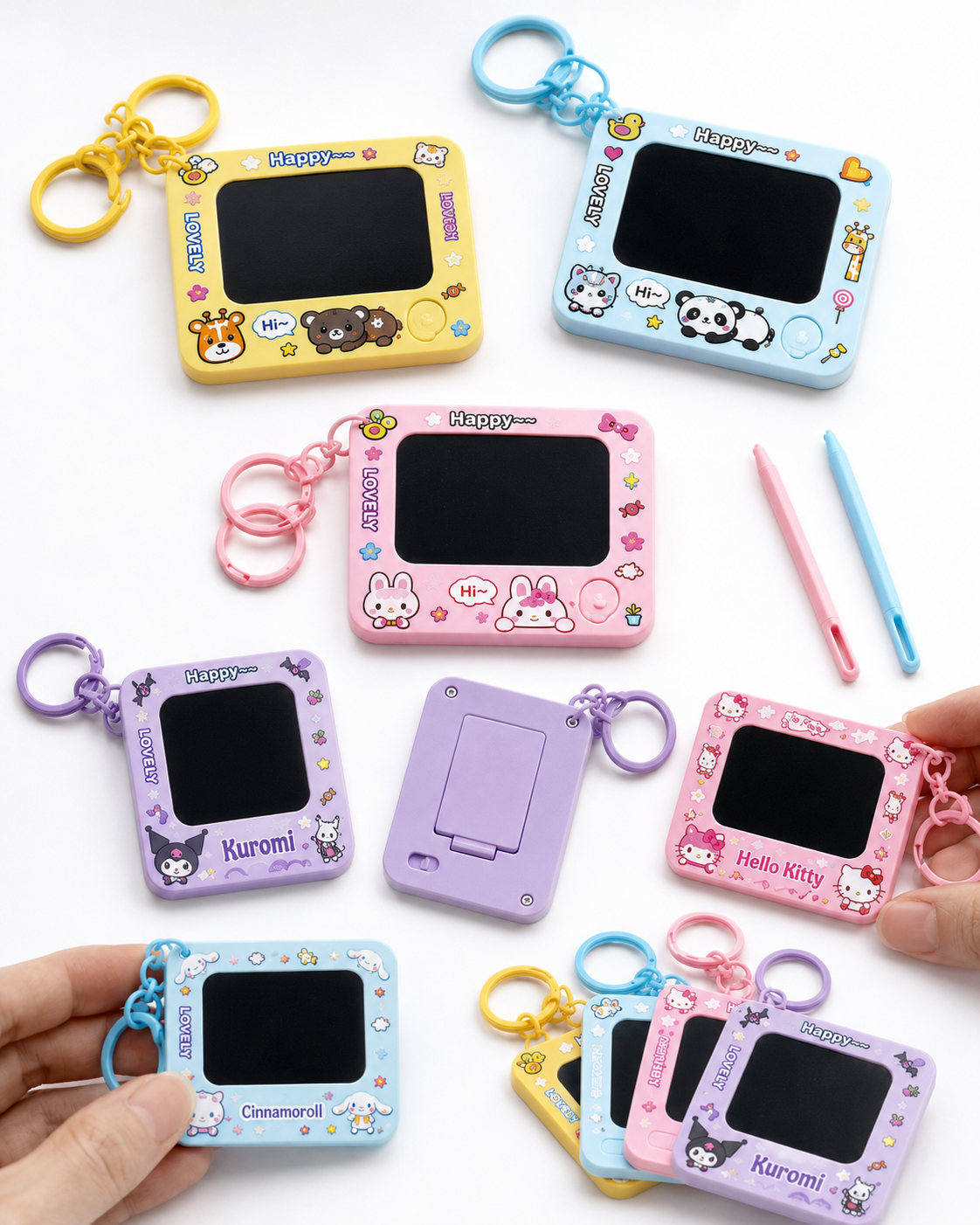 Slate drawing board keychain + bag charm| kids favorite toy keychain | mix colors n designs