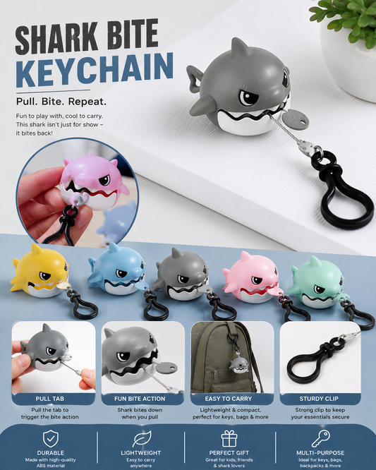 Shark bite keychain | Trending item 2026 | Mix colors