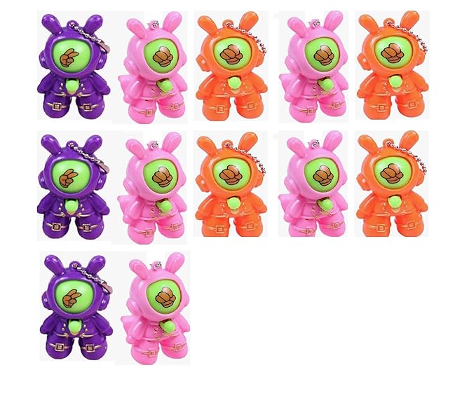 Small Rabbit Face changer Keychain| Cute mix colors keychain