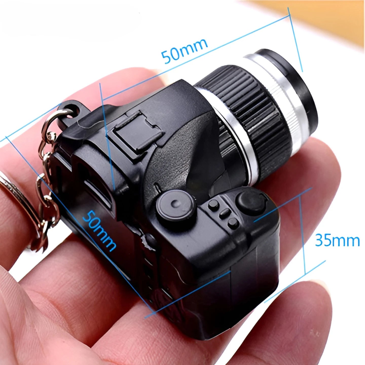 Camera Keychain with Light & Sound | Click Button Flash Light & Shutter Sound