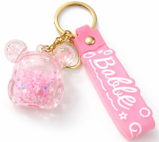 Liquid Glitter Keychain | Mix random Cartoons | Medium size