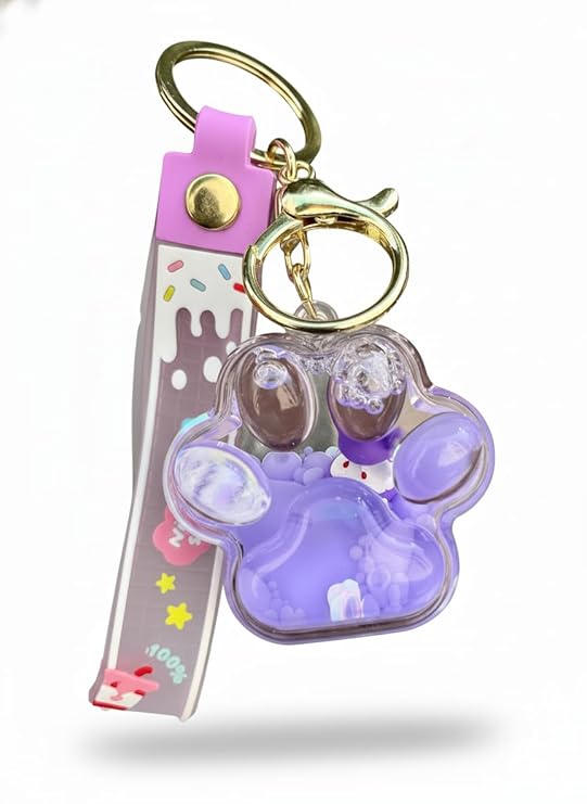 Liquid Glitter Keychain | Mix random Cartoons | Medium size